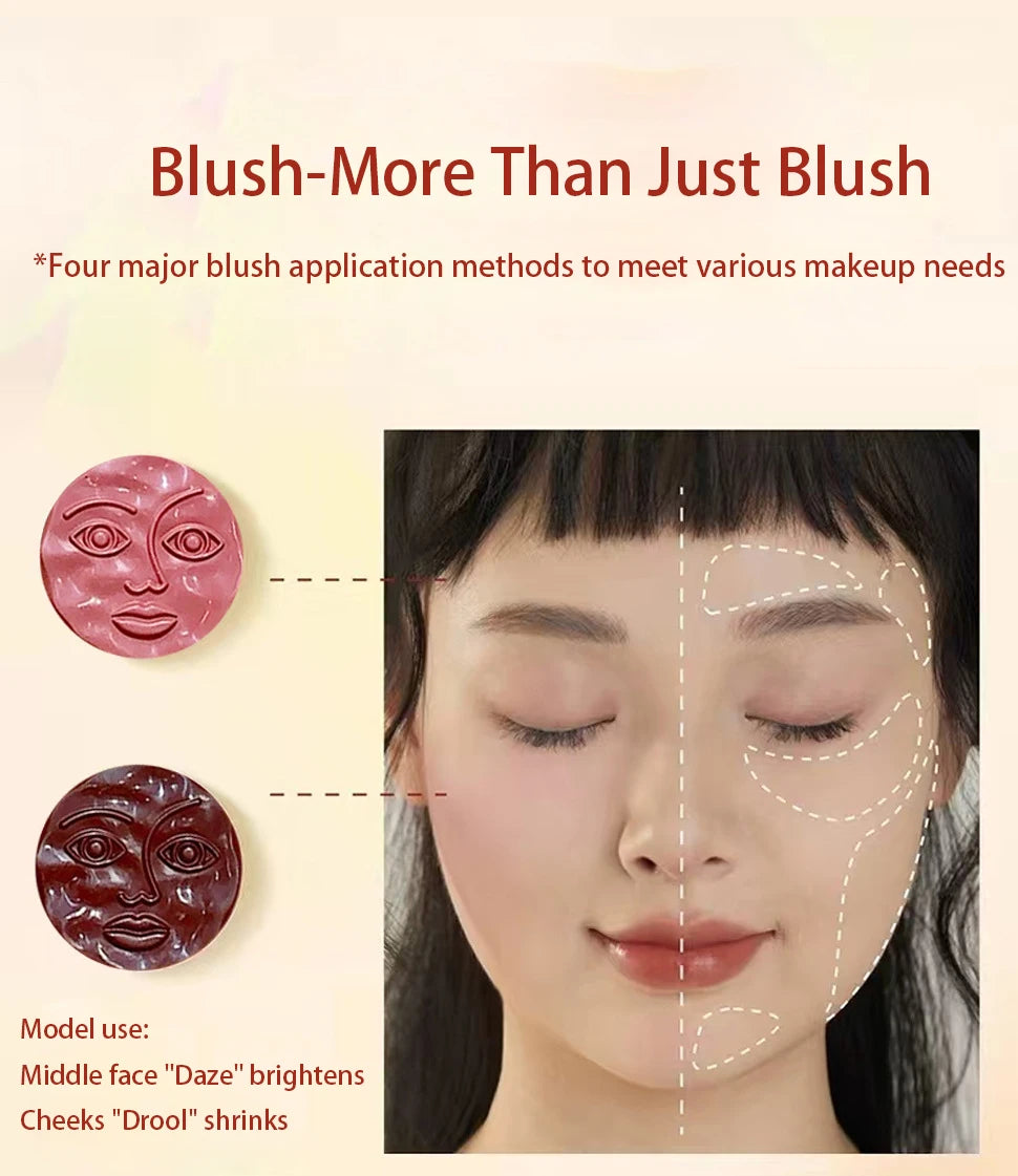 VERONNI Sun Mood Clay Cream Blush | Natural Dimensional Glow Cream Blush QXL