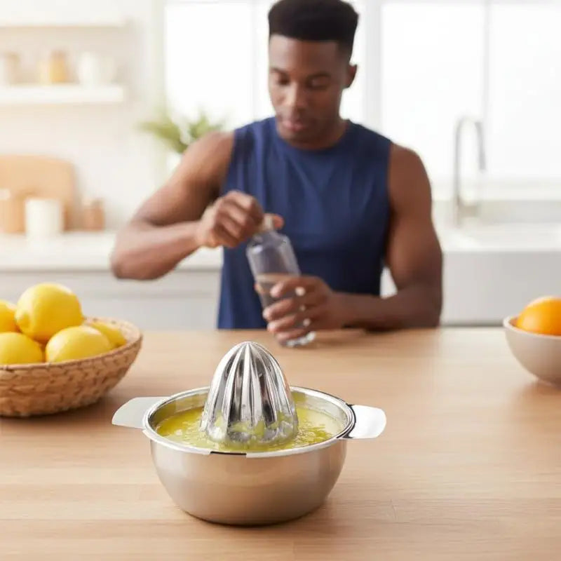 Stainless Steel Manual Citrus Juicer | Lemon & Orange Squeezer Manual Citrus Juicer QXL