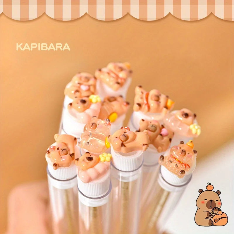 Capybara Eyelash Extension Brushes | Oval Nylon Reusable Set Lash Extension Brushes QXL