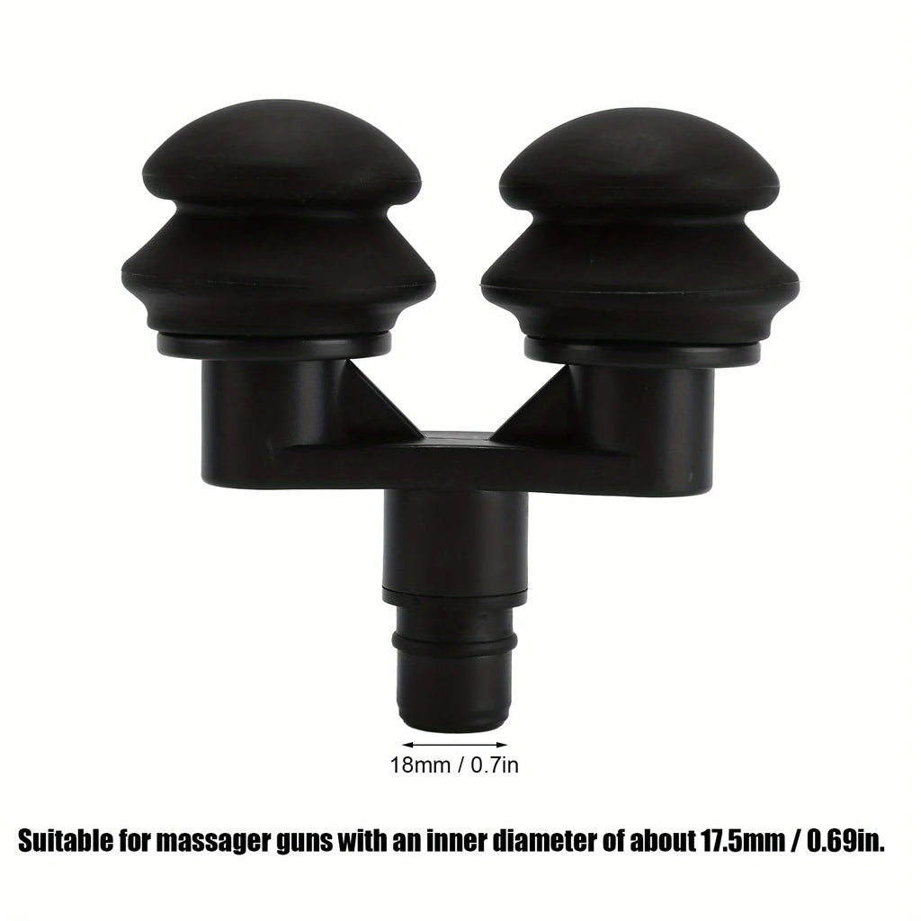 Massage Gun Replacement Heads | Rubber Fascia Massager Tips Massage Gun Attachment QXL