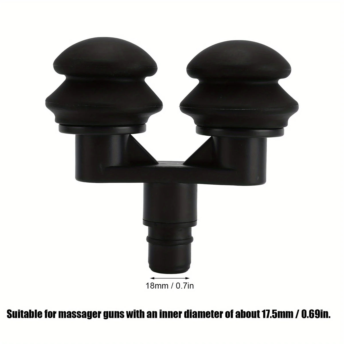 Massage Gun Replacement Heads | Rubber Fascia Massager Tips Massage Gun Attachment QXL