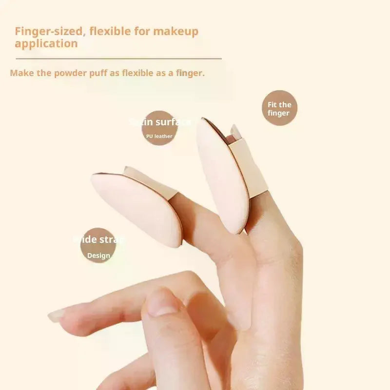 Mini Teardrop Finger Puff Sponge | Foundation & Concealer 5/10Pc Makeup Sponge Puff QXL