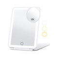 Rechargeable LED Makeup Mirror 10X Magnification | 3 Light Modes LED Makeup Mirror QXL White with 10X