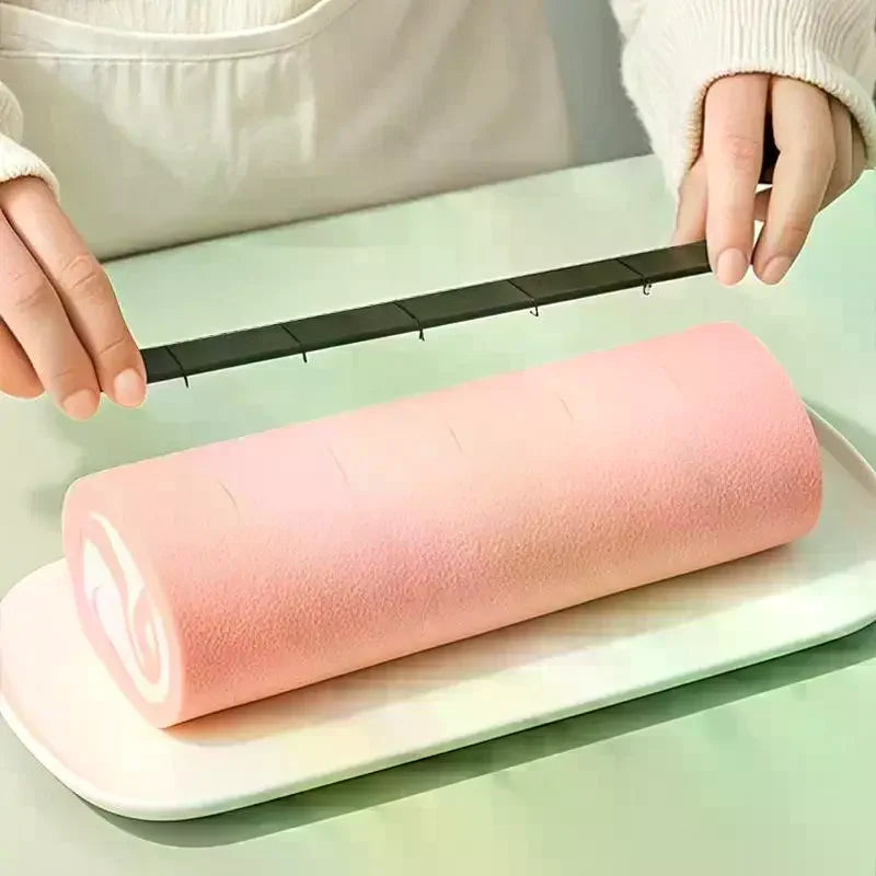 4-Pack Cake Roll Cutting Ruler Set | Even Slice Baking Tool Cake Slicing Ruler QXL