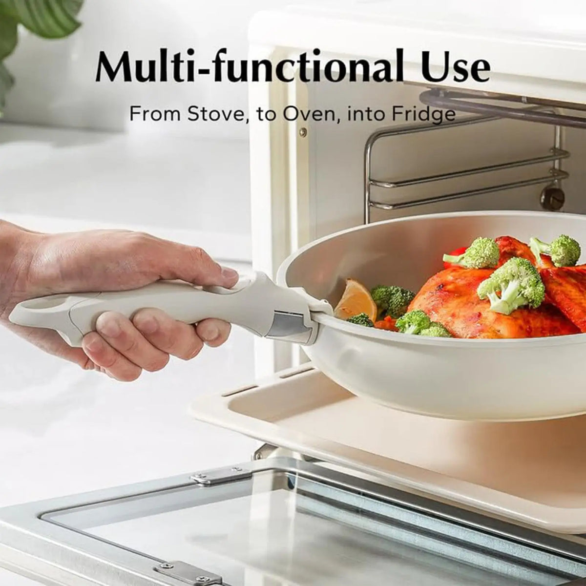 Removable Detachable Pan Handle | Universal Pot Replacement Cookware Handle QXL