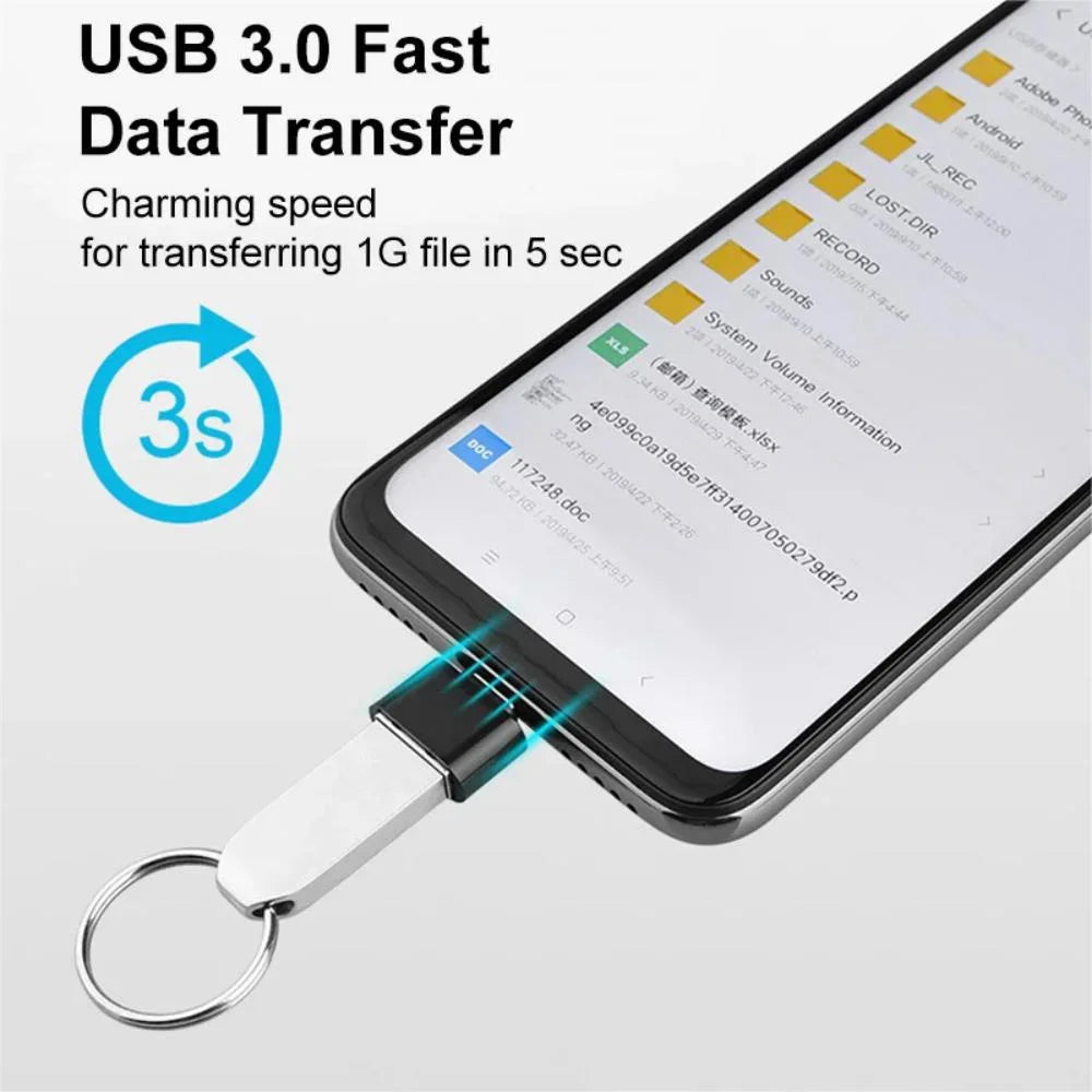 USB 3.0 to USB-C OTG Adapter | USB-A Male to Type-C Female USB OTG Adapter QXL