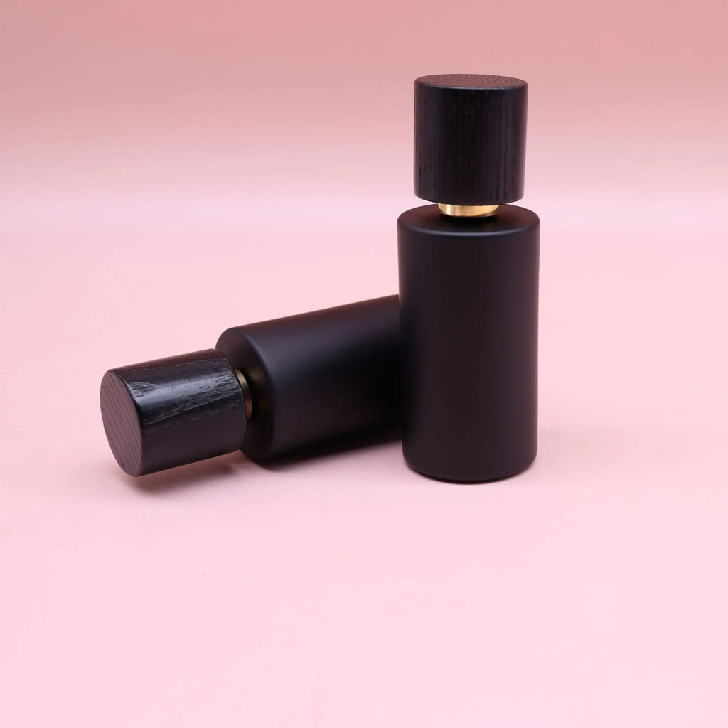 50ml Black Glass Perfume Spray Bottle | Empty Refillable Atomizer Glass Perfume Atomizer QXL