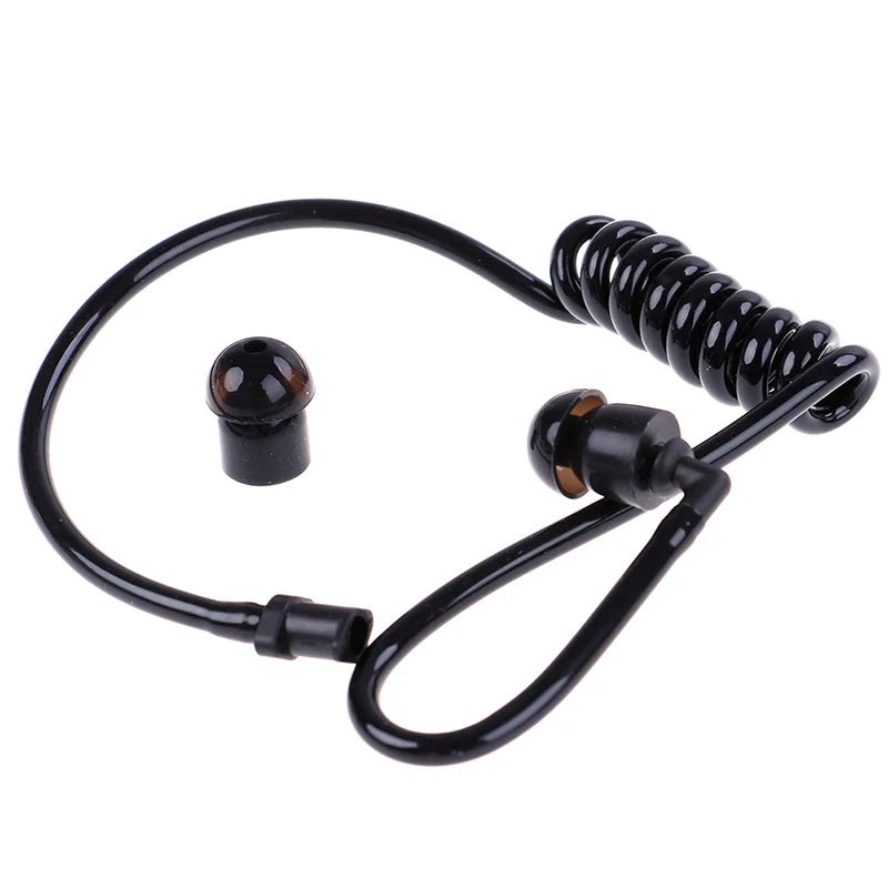 Black Coil Acoustic Air Tube Replacement for Radio Earpiece Earpiece Air Tube QXL