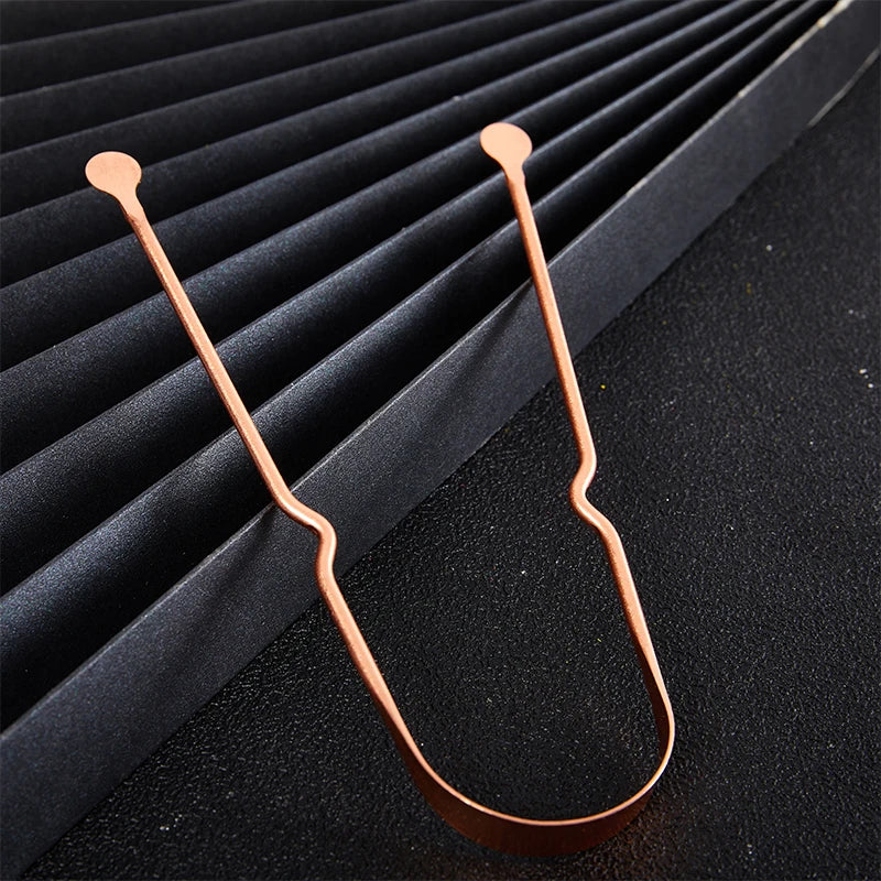 YOVIP Copper Tongue Scraper | Fresh Breath Oral Hygiene Tongue Scraper QXL
