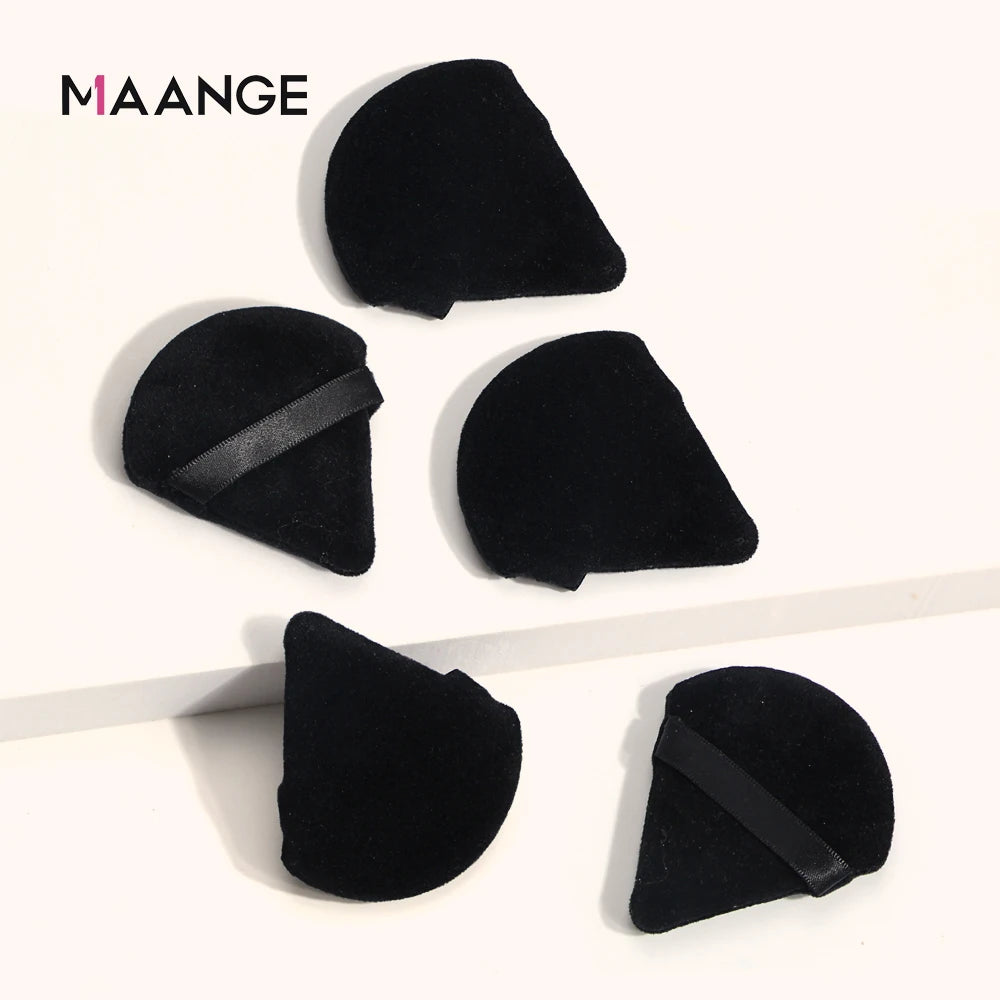 MAANGE Triangle Powder Puff Set 3/5/6 Pcs | Soft Velour Makeup Makeup Powder Puff QXL
