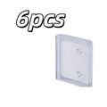 6-Pack Clear Curtain Clips – Easy No-Drill Bathroom Install Curtain Clips QXL 6pcs