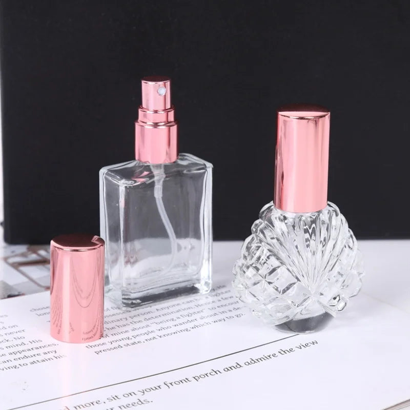 15ml Refillable Glass Perfume Atomizer Bottle | Rose Gold Cap Perfume Atomizer Bottle QXL