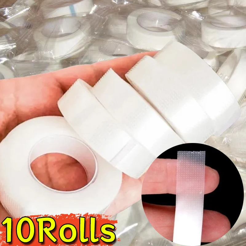 Breathable Eyelash Extension Tape – PE & Non-Woven 10 Rolls Lash Extension Tape QXL