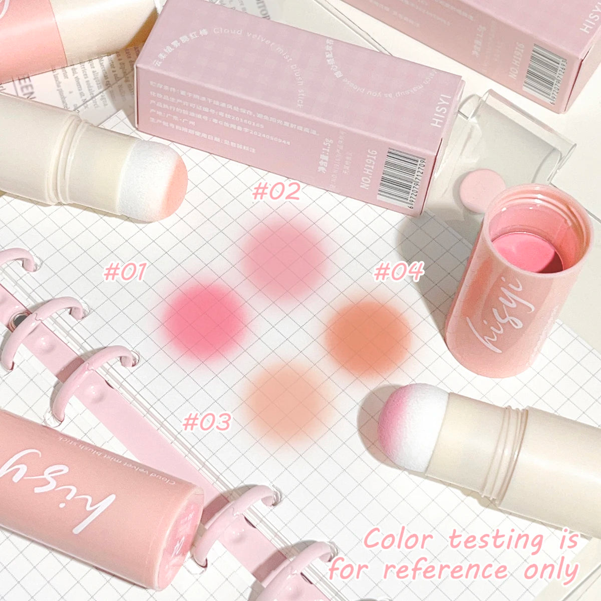 HISYI Cloud Velvet Blush Stick | Dual-Use Lips & Cheeks Cream Blush Stick QXL