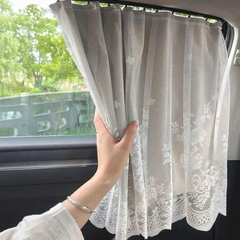 Car Privacy Curtains | Rear Seat Divider & Sun Shade Cover Car Window Curtain QXL