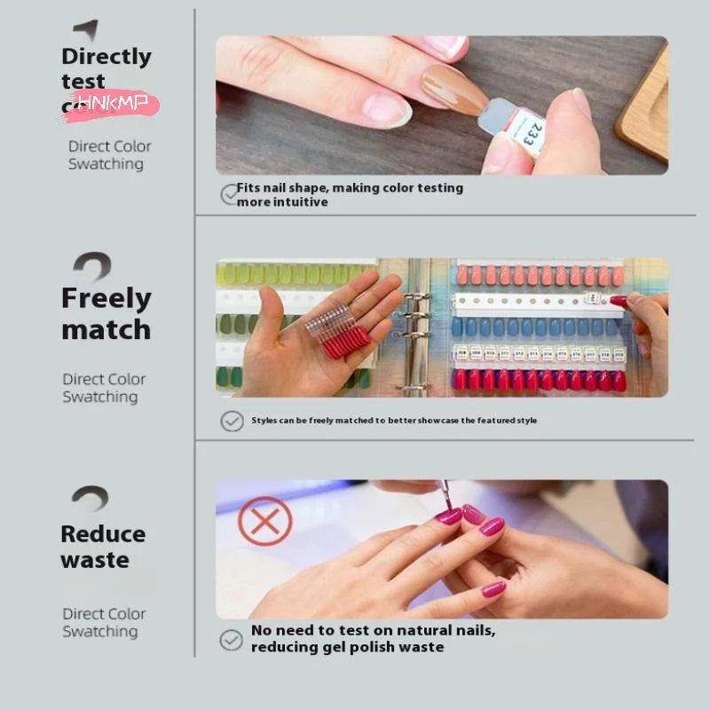Magnetic Nail Swatch Book 48–192 Colors | Salon Display Nail Swatch Book QXL