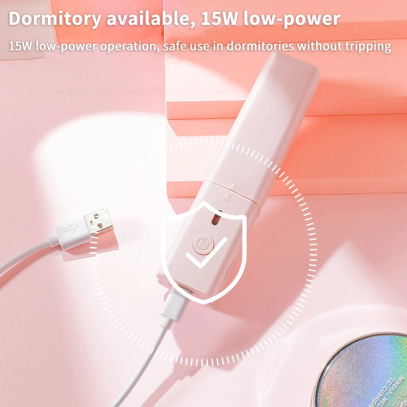 JCSYFAC Mini USB Hair Straightener & Curler Stick | Portable Hair Straightener Stick QXL