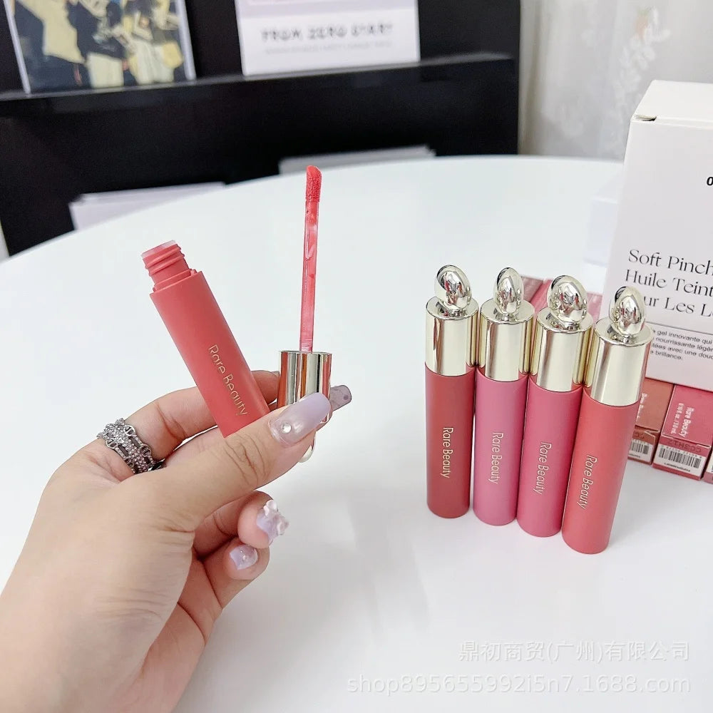 Rare Beauty Tinted Lip Oil, Luminizing Gloss & Glossy Lip Set Lip Makeup Set QXL 02-Wonder