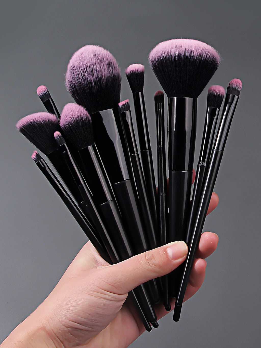 17-Piece Makeup Brush Set with Sponge, Puff & Organizer Makeup Brush Set QXL