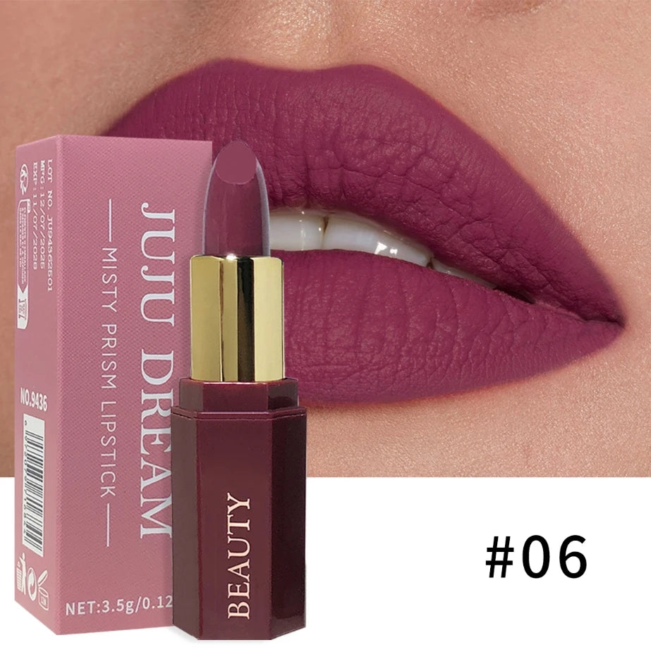 JUJU Dream 6-Pc Matte Velvet Lipstick & Glitter Lip Tint Set Lipstick Set QXL 06