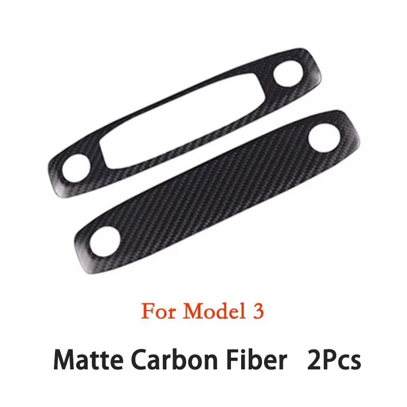Carbon Fiber Reading Light Stickers – Tesla Model 3 & Y Car Interior Trim QXL Matte Carbon Fiber