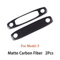 Carbon Fiber Reading Light Stickers – Tesla Model 3 & Y Car Interior Trim QXL Matte Carbon Fiber