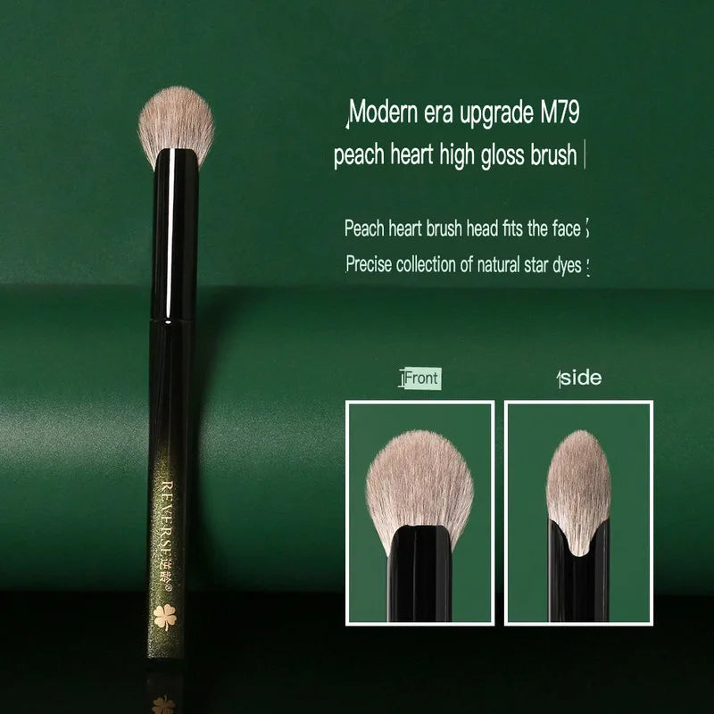 M79 Heart-Shaped Blush & Highlighter Brush | Goat Hair Blush Highlighter Brush QXL M79 Heart Highlight