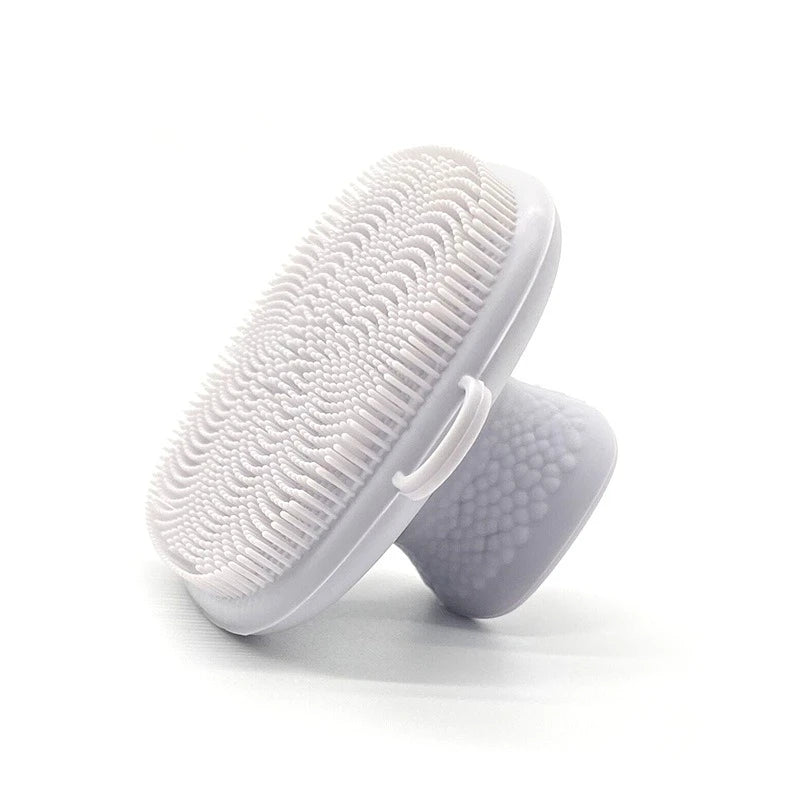 Square Silicone Face Wash Brush | Gentle Facial Cleansing Tool Facial Cleansing Brush QXL GRAY 1pc