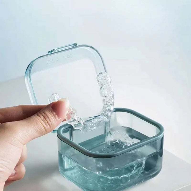 Portable Orthodontic Retainer & Denture Storage Case Retainer Storage Case QXL