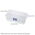 Transparent Plastic Storage Box | Small Items Organizer Plastic Storage Box QXL 14.5x8.5x3.5cm 1-5 Cells