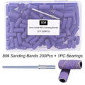 3mm Mini Sanding Bands & Mandrel | 80–240 Grit Nail Drill Set Nail Sanding Bands QXL Purple 200 1PC