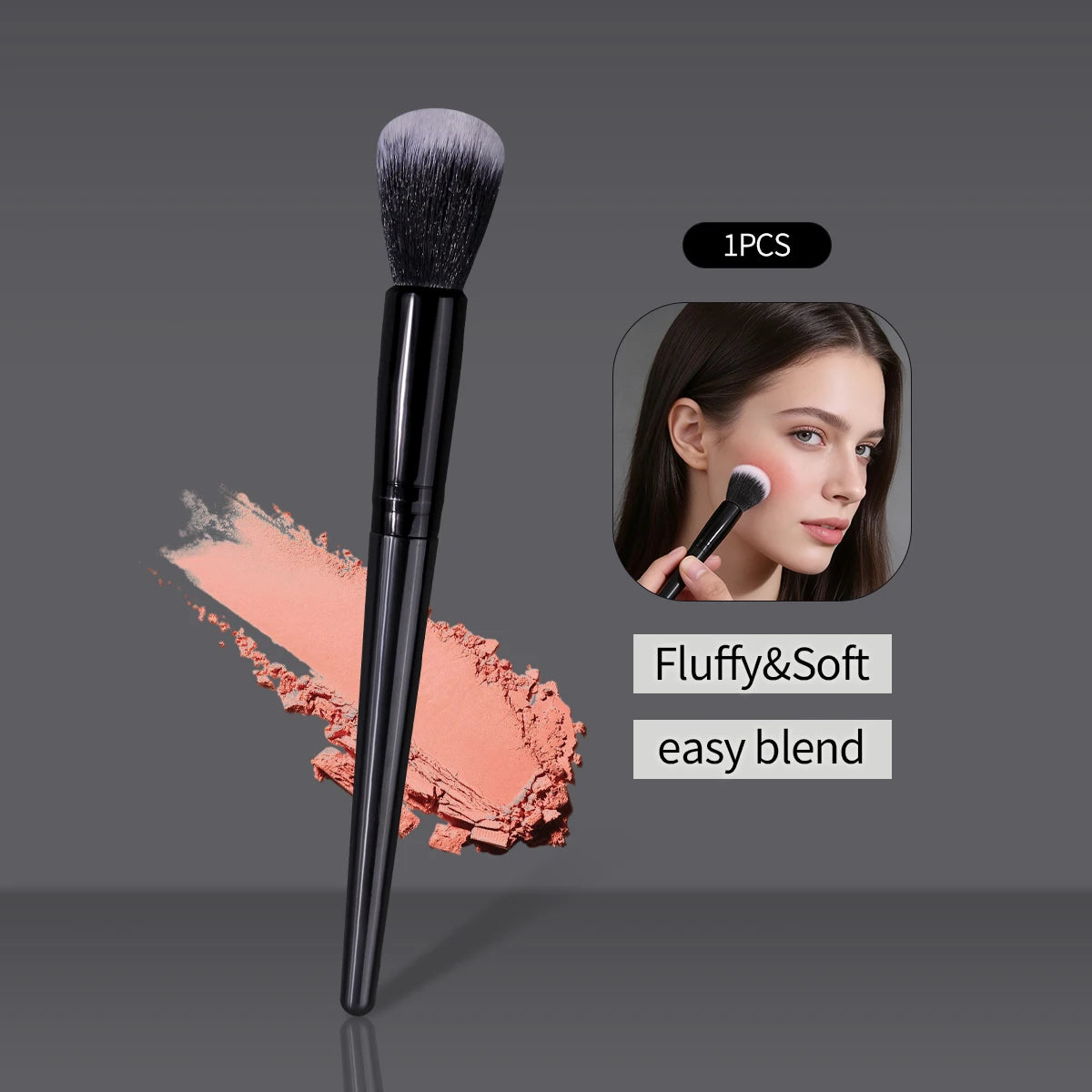 KOSSHOW Soft Multi-Purpose Makeup Brush – Blush & Highlighter Makeup Brush QXL