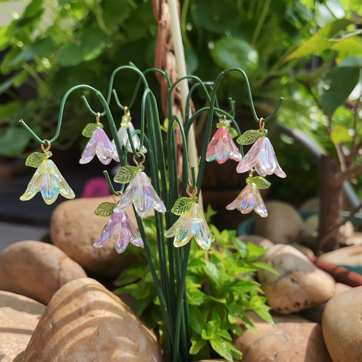 10-Pc Miniature Lily of the Valley Garden Decoration Set Garden Decoration Kit QXL