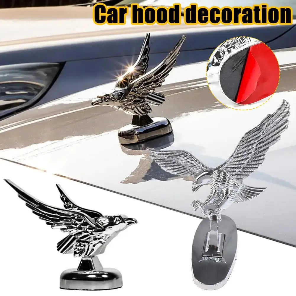 3D Flying Eagle Car Hood Ornament Badge | ABS Plastic Decal Car Hood Ornament QXL