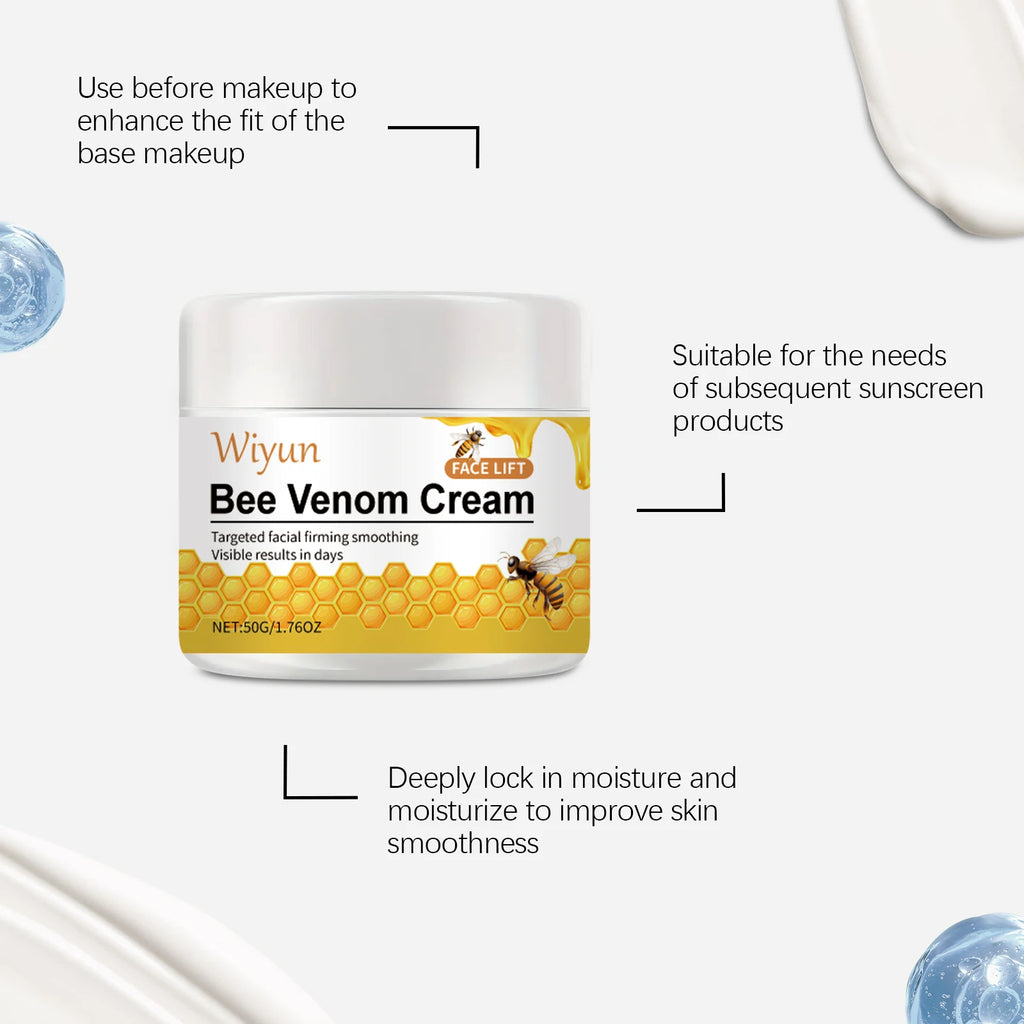 WIYUN Bee Venom Anti-Wrinkle Firming Cream 50g | All Skin Anti-Wrinkle Face Cream QXL