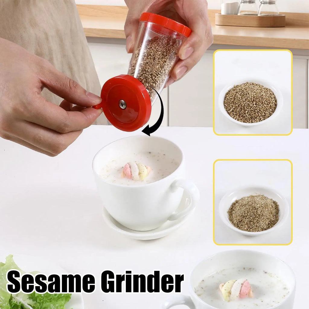 Manual Sesame Seed Grinder & Dispenser | Kitchen Mill Seed Grinder Mill QXL