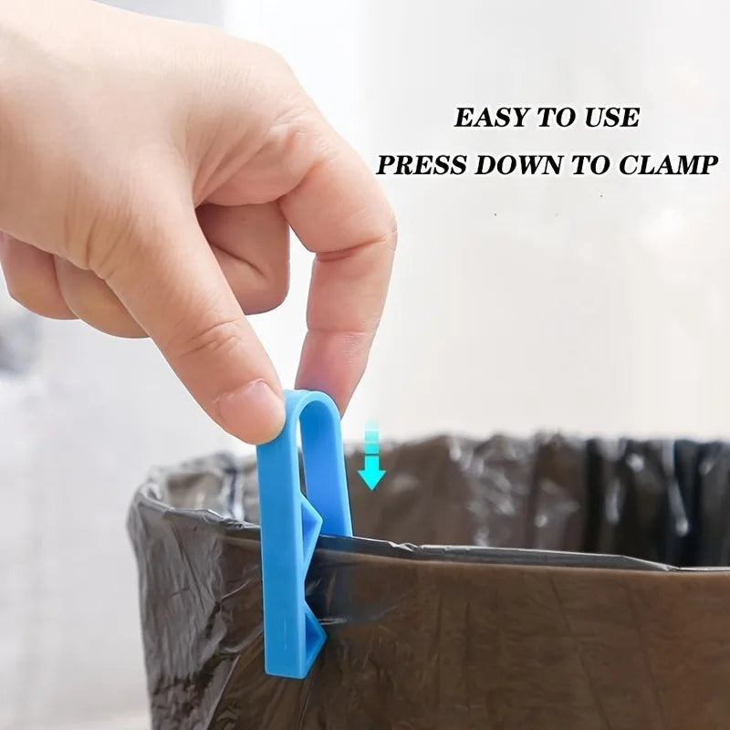 5-Pack Anti-Slip Garbage Bag Clips for Kitchen & Bathroom Trash Can Clips QXL