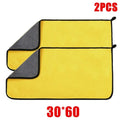 Microfiber Car Drying Towels | Double-Layer Soft Cleaning Cloths Microfiber Cleaning Towel QXL 30x60 2pc