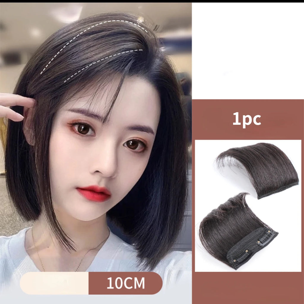Fluffy Invisible Clip-In Hair Pad | Seamless Volume Extension Clip-In Hair Pad QXL 1pc brown black