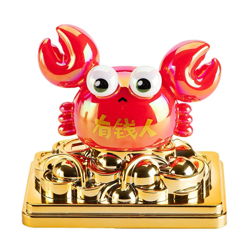 Solar Waving Lucky Crab Ornament | Desk & Car Decor Solar Desk Ornament QXL