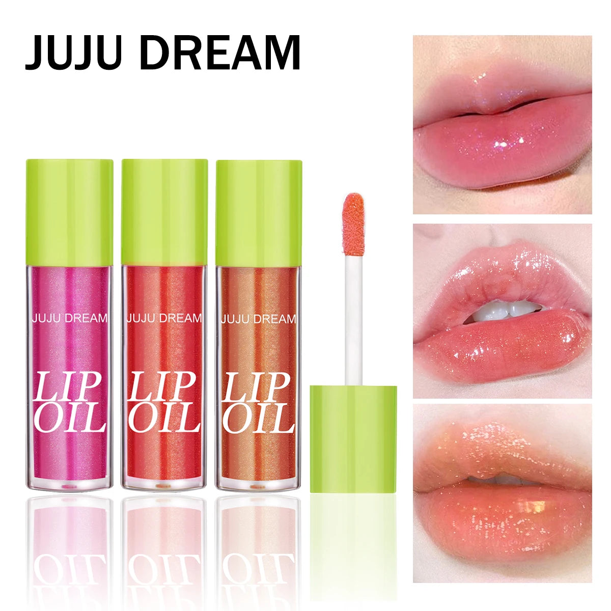 Candy Jelly Lip Oil | Glossy Glass-Like Hydrating Lip Gloss Jelly Lip Oil QXL