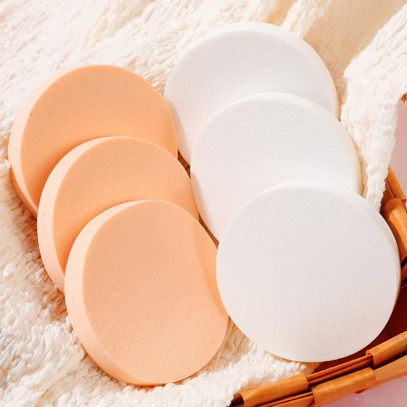 Round Foundation Puff | Soft Wet & Dry Makeup Sponge Makeup Sponge Puff QXL