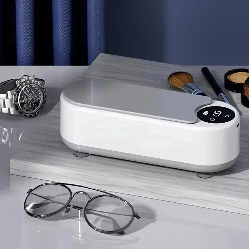Wireless High-Frequency Eyewear Cleaner | 5W Ultrasonic Machine Eyewear Cleaning Machine QXL