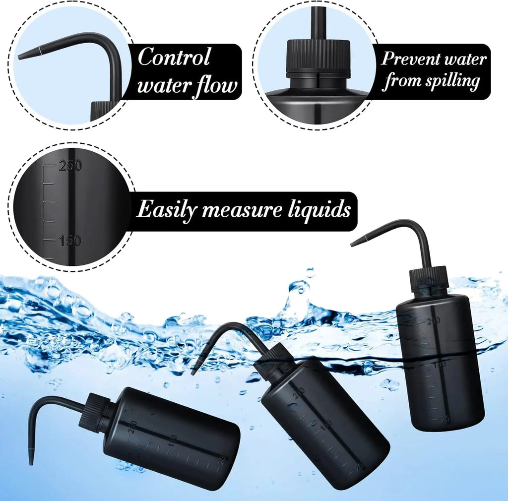 250ml Tattoo Squeeze Wash Bottle | Refillable Plastic Dispenser Tattoo Squeeze Bottle QXL