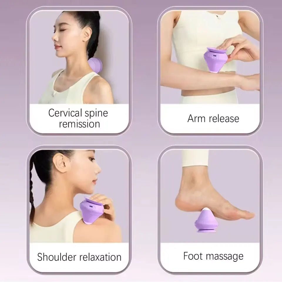 Vibrating Silicone Massage Ball | 2-Speed Heat & Vibration Vibrating Massage Ball QXL