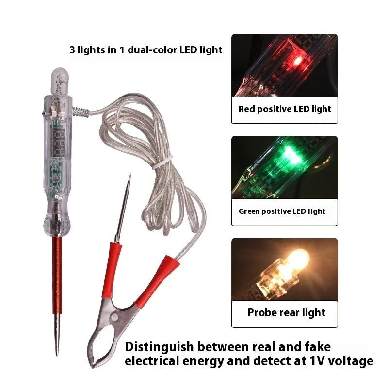 6V–36V Car Circuit Tester Pen | Dual LED Voltage Probe Automotive Circuit Tester QXL