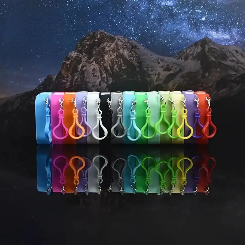 50ml Refillable Keychain Dispenser Bottle – Colourful & Reusable Travel Dispenser Bottle QXL