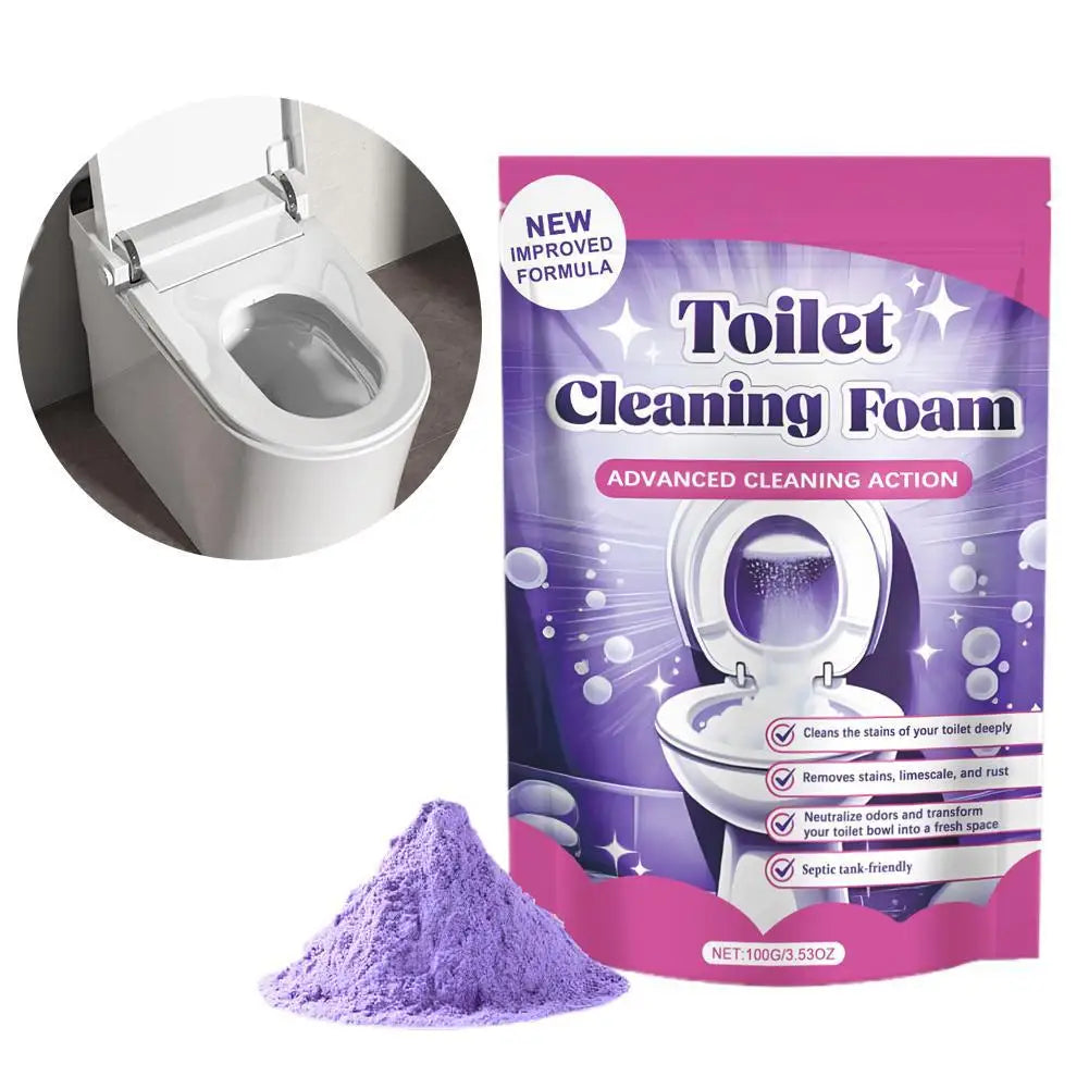 Toilet Cleaning Foam Powder | Deep Clean & Deodorizer Toilet Bowl Cleaner QXL