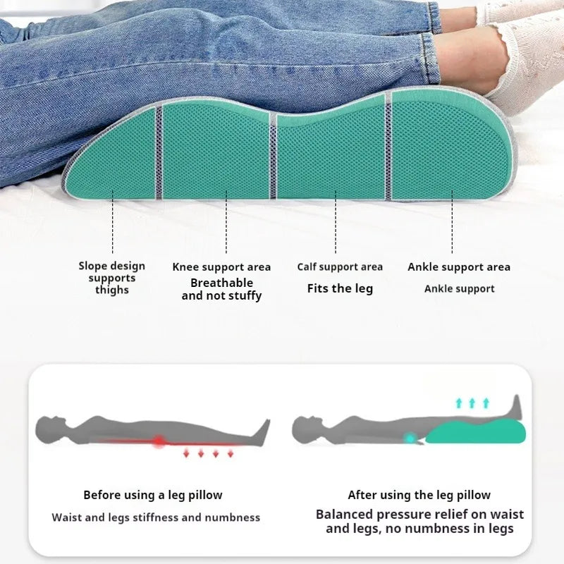 Memory Foam Leg Elevation Pillow | Foot & Body Support Cushion Leg Elevation Pillow QXL