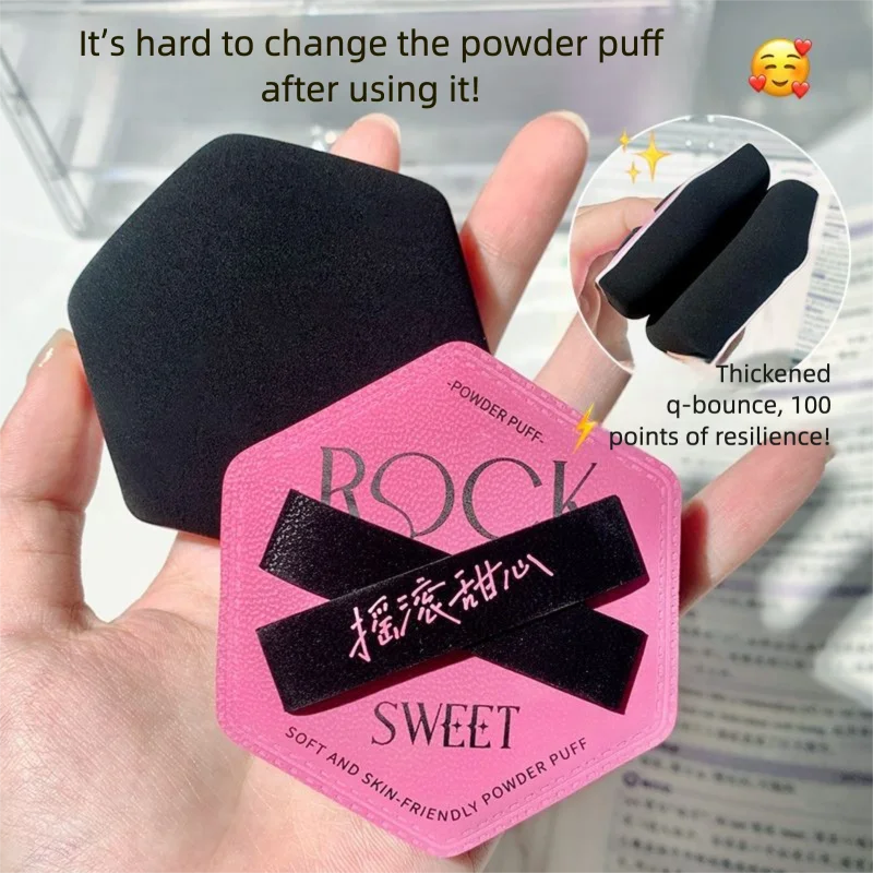 3-Piece Sponge Powder Puff Set | Foundation & Concealer Blender Makeup Sponge Puff Set QXL